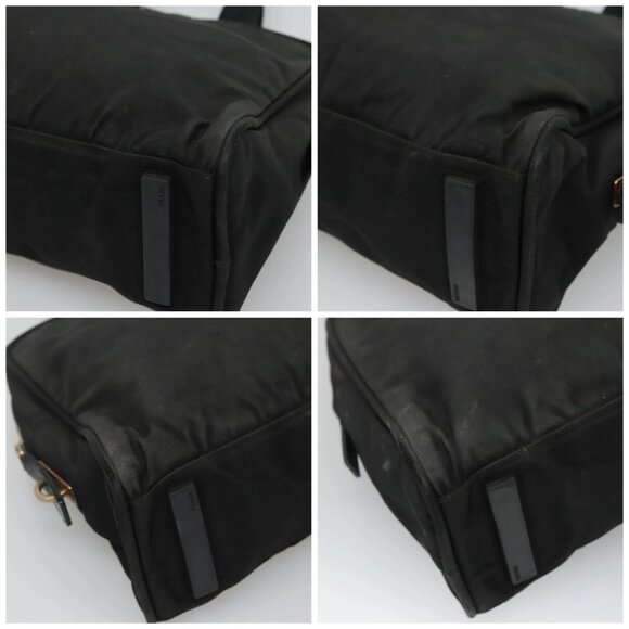 PRADA Hand Bag Nylon Black Auth - Picture 16 of 16